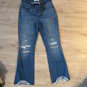 Madewell cali Demi boot jeans